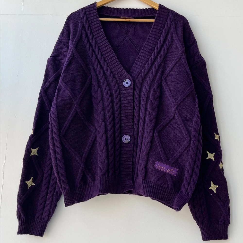 Taylor Swift Purple Cozy Cardigan Sweater